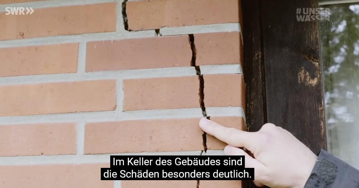 risse im mauerwerk durch sinkendes grundwasser